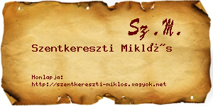 Szentkereszti Miklós névjegykártya